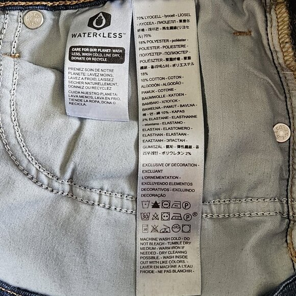 Levi's Jeans Womens 31 Blue Premium 721 High Rise Skinny Stretch Pockets Western - Picture 14 of 16